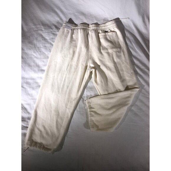 Nike Men's Lebron James Cream/ Beige Cotton  Blend Joggers Sweatpants - Picture 2 of 9